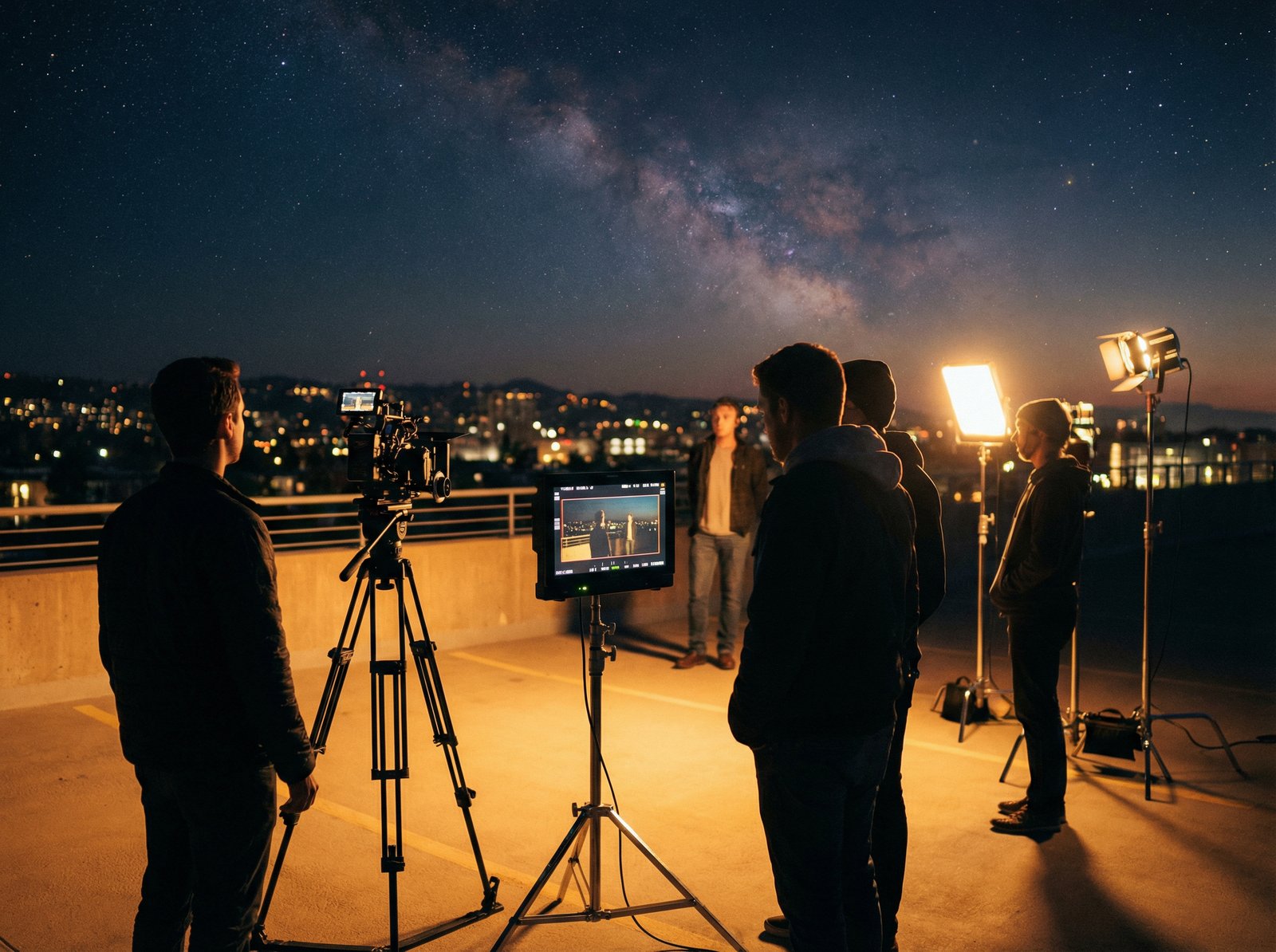 麻豆传媒夜景拍摄传媒教程